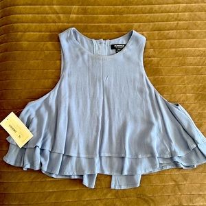 Short blueish top. NWT
